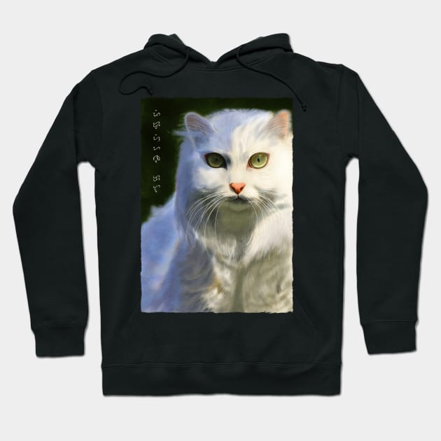 Persian Cat - Black Hoodie by Thor Reyes